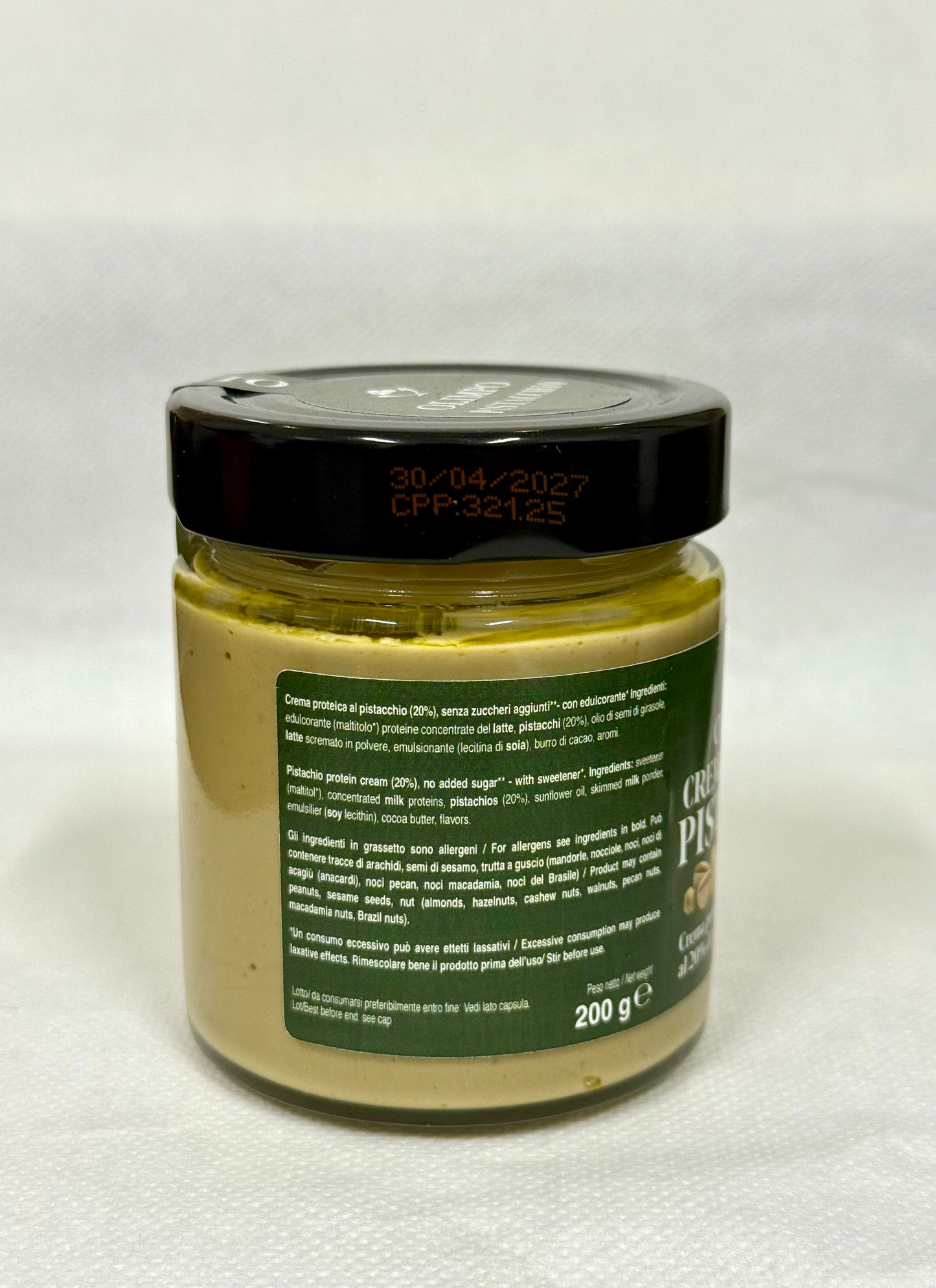 Crema Proteica al Pistacchio