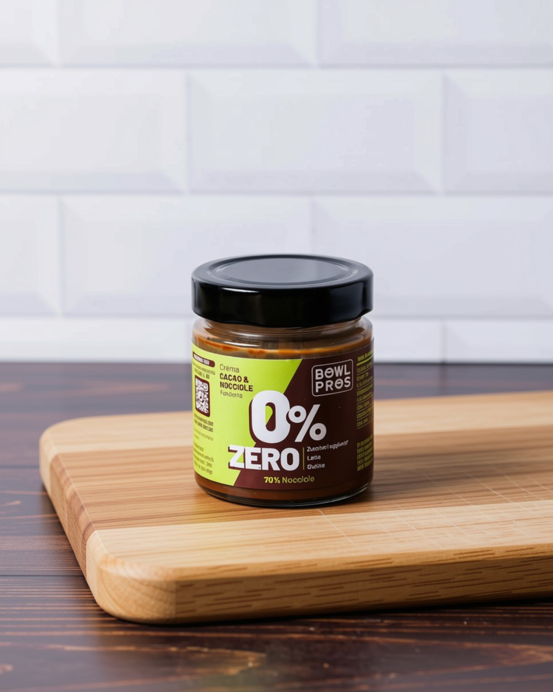 Crema Extra Fondente Cacao e Nocciole Zero Zuccheri Aggiunti